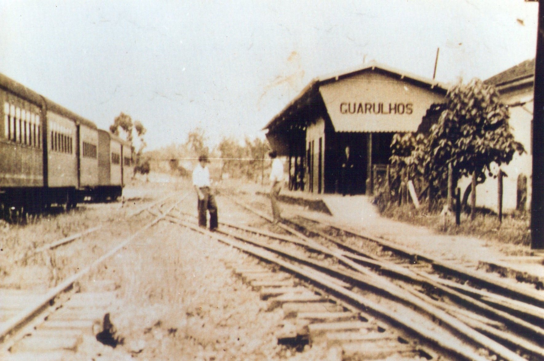 Estação Guarulhos. Década de 1950.